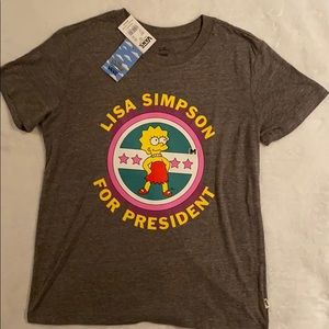 BNWT Lisa Simpson Vans tee, M, Limited Ed.